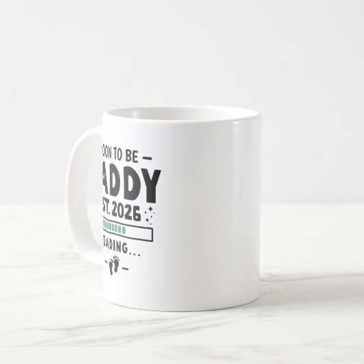 Erste Schwangerschaftsankündigung für Ehemann bald Kaffeetasse (Vorderseite Links)