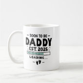 Erste Schwangerschaftsankündigung für Ehemann bald Kaffeetasse (Links)