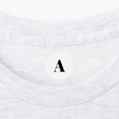 Erste Schwarz-weiße Anpassung von Monogramm Etiketten (Befestigt)