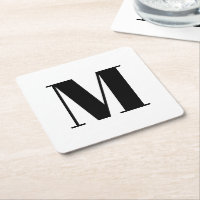Erste Schwarz-weiße Anpassung von Monogramm