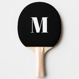 Erste Schwarz-weiße Anpassung von Monogramm Tischtennis Schläger