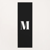 Erste Schwarz-weiße Anpassung von Monogramm Yogamatte (Vorderseite)