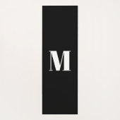 Erste Schwarz-weiße Anpassung von Monogramm Yogamatte (Rückseite)