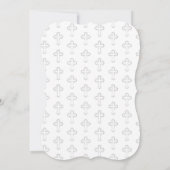 Erste Schwarz-weiße Einladungen der Heiligen Kommu (Rückseite)