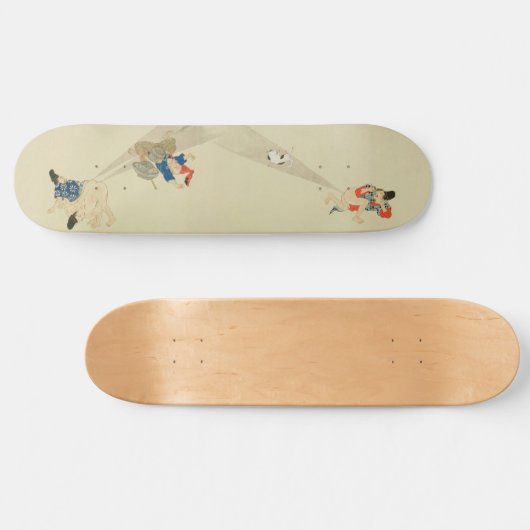 Erste Scroll, antike japanische Furz-Schlachten Skateboard (Horizontal)