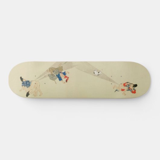 Erste Scroll, antike japanische Furz-Schlachten Skateboard (Horizontal)