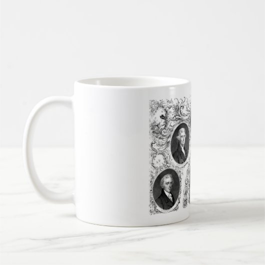 Erste sechs USpräsidenten Kaffeetasse (Links)
