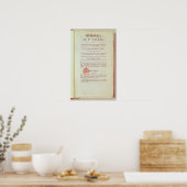 Erste Seite "Memorial de Sainte-Helene" Poster (Küche)
