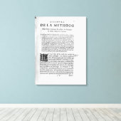 Erste Seite von "Discours de la Bique" von Rene Leinwanddruck (Insitu (Holzboden))