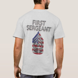 Erste sergeant angepasste Rank T-Shirt