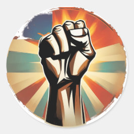 ERSTE SERIE ERHÖHT - Retro-Abzeichen Runder Aufkleber