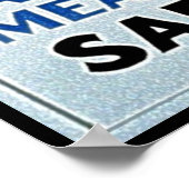 Erste Sicherheitslücke hier / Tod unter WPA-Plakat Poster (Ecke)