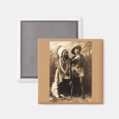Erste Sitzung Bull und Buffalo Bill 1895 Magnet (Vorderseite/Rückseite)