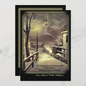 Erste Snow-Urlaubskarte Feiertagskarte (Vorne/Hinten)