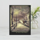 Erste Snow-Urlaubskarte Feiertagskarte (Stehend Vorderseite)