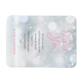 Erste Snowflakes Baby Dusche Danke Gedicht Magnet (Horizontal)