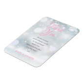 Erste Snowflakes Baby Dusche Danke Gedicht Magnet (Linke Seite)