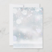 Erste Snowflakes Baby Duschgedicht Dankeskarte (Rückseite)