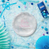 Erste Snowflakes Babydusche Pappteller (Party)