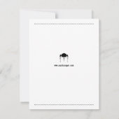 Erste Solo Flug Glückwunsch Flat Card (Rückseite)