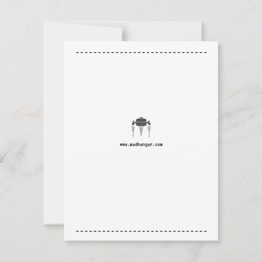 Erste Solo Flug Glückwunsch Flat Card (Rückseite)