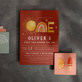 Erste Sonnenreise | 1. Geburtstag Party Einladung