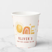Erste Sonnenreise | 1. Geburtstag Party Pappbecher (Vorderseite)