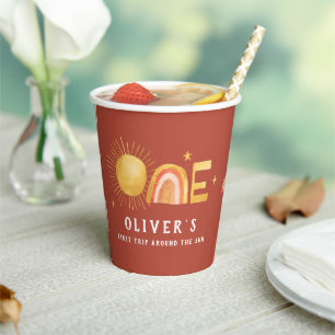 Erste Sonnenreise   1. Geburtstag Party Pappbecher