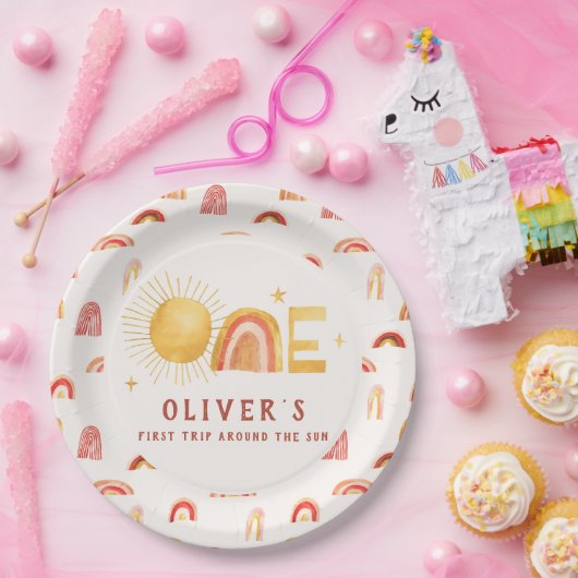 Erste Sonnenreise | 1. Geburtstag Party Pappteller (Party)
