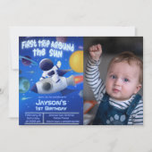 Erste Sonnenreise mit Foto Einladung (Vorderseite)