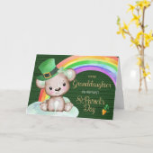 Erste St. Patrick's Day Card für Großtochter Karte (Gelbe Blume)