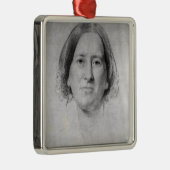 Erste Studie für das Porträt von George Eliot Silbernes Ornament (Rechts)