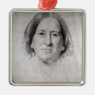 Erste Studie für das Porträt von George Eliot Silbernes Ornament