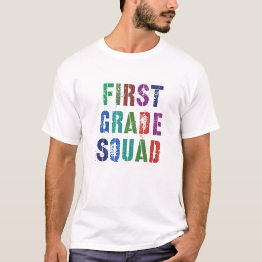 ERSTE STUFE Kids Lehrerin 1. Klasse Lernen T-Shirt (Vorderseite)