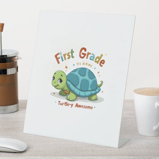 Erste Stufe Schildkröte-y Phantastisch 1. Stufe Zu Sockelschild (In Situ)