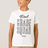 Erste Stufe Squad Zurück zur Schule T-Shirt (Vorderseite)