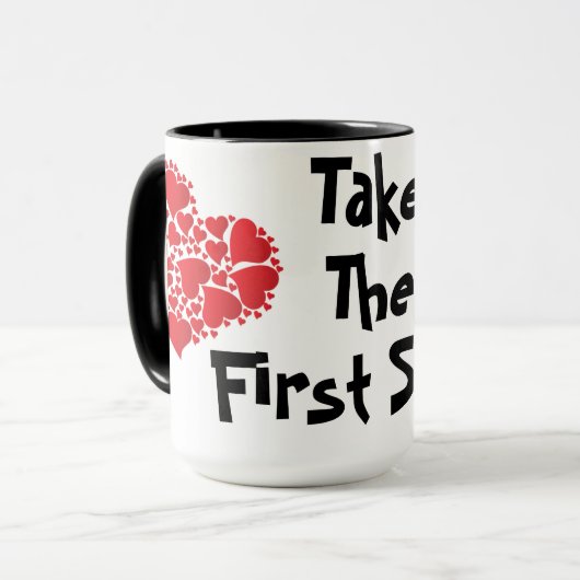 " Erste Stufe " Tasse (Vorderseite Links)