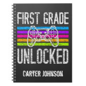 Erste Stufe Ungebunden zurück an die Schule Person Notizblock (Vorderseite)