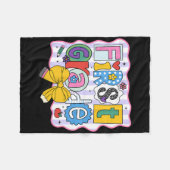 Erste Stufe zurück zu den Niedlichen Briefen der S Fleecedecke (Vorderseite (Horizontal))