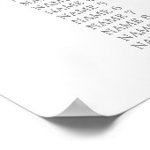 Erste Tafel der heiligen Kommunion Rose Girl Poster (Ecke)