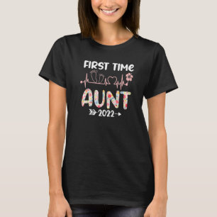 Erste Tante 2022 Gewitterte Junge Mutter zum Aun T-Shirt