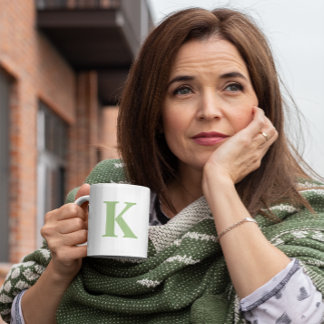 Erste Tasse der personalisierten Monogramm