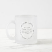 Erste Tasse des Mattierten Glass-Kommunion (Links)