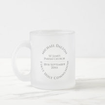 Erste Tasse des Mattierten Glass-Kommunion