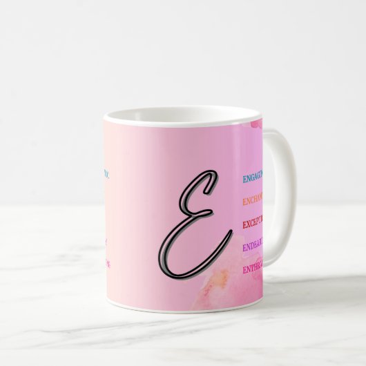 Erste Tasse "E" (11oz) (VorderseiteRechts)