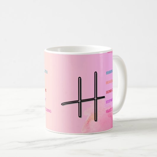 Erste Tasse "H" (11oz) (VorderseiteRechts)