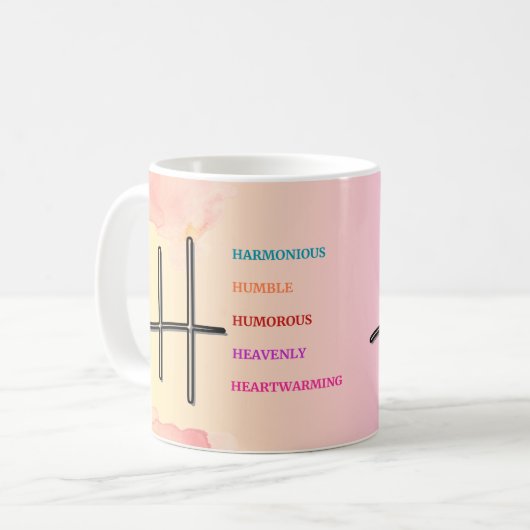 Erste Tasse "H" (11oz) (Vorderseite Links)