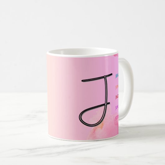Erste Tasse "J" (11oz) (VorderseiteRechts)