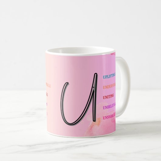 Erste Tasse "U" (11oz) (VorderseiteRechts)