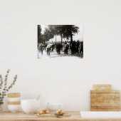 Erste Tour de France 1903 Erster Kilometer Radweg Poster (Küche)